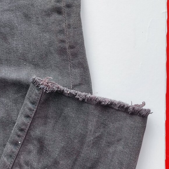 Levi's jeans button fly hard washed black  boys size 29 - Picture 9 of 11